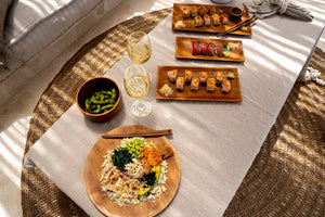 ZEST teak root chopsticks set lifestyle photo