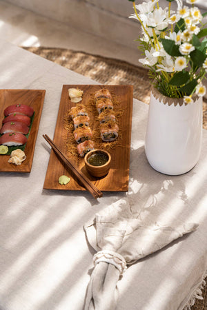 ZEST sustainable teak chopsticks elegant dining