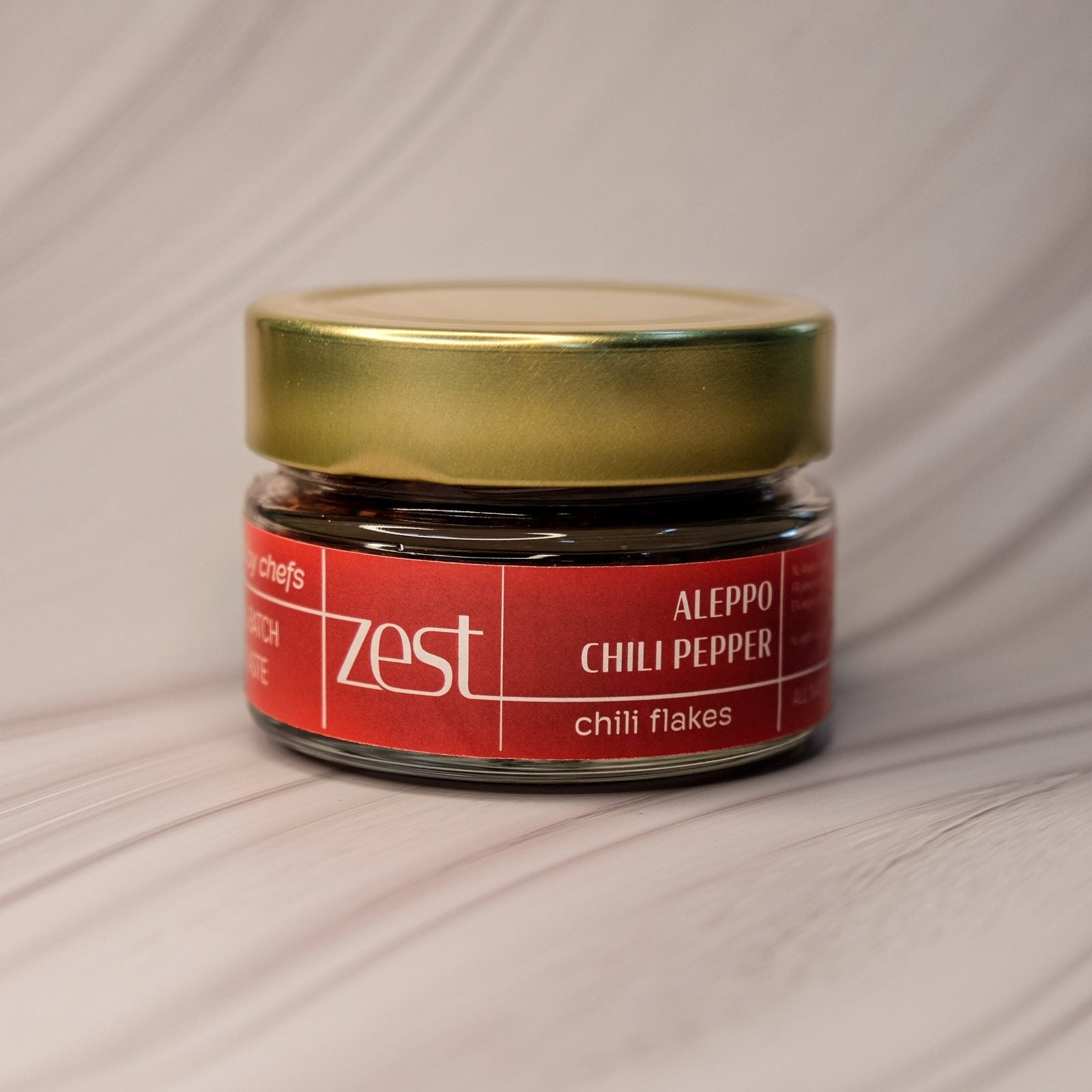 ZEST Aleppo chili flakes mild smoky Syrian pepper