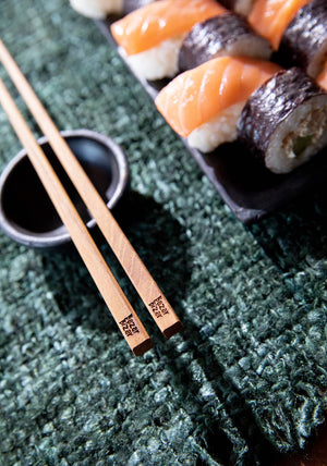 ZEST teak root chopsticks sustainable reusable pair