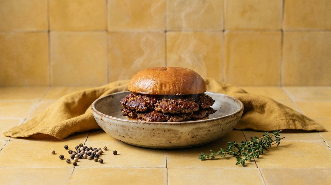 Smash burger with Bold Butcher's Rub: crispy, juicy, perfect