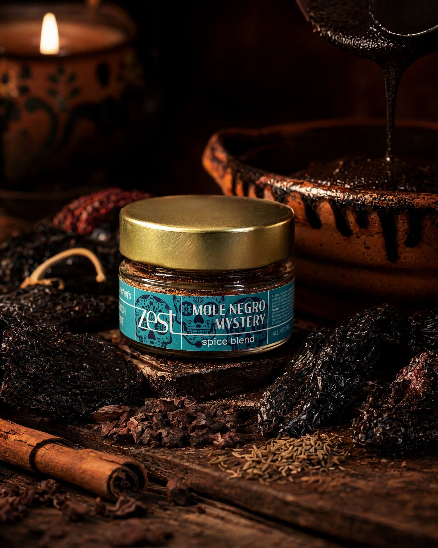 Mole spice blend in cooking context — ZEST Gourmet Spice Blends Guide