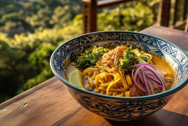 Khao soi: Thaise noedelsoep met kokosmelk en curry