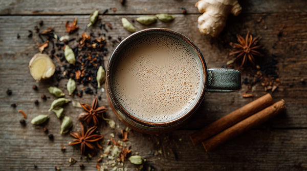 Zelfgemaakte chai latte