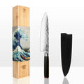 Couteau japonais KOTAI Gyuto chef knife with cherry-wood handle in gift box