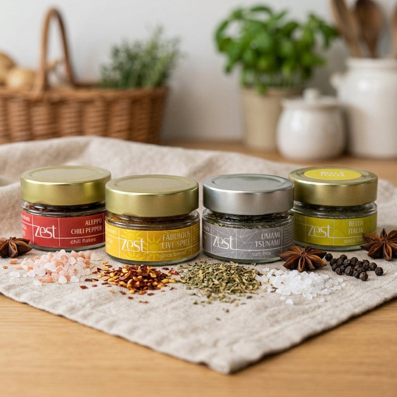 Chef's Starter Kit | 4 basiskruidenmixen, cadeauset