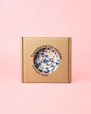 Small artisan ceramic grater plate packaging